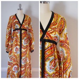 Vintage 70s Boho Maxi Dress